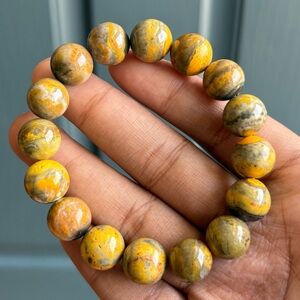 Bumblebee Jasper Crystal Bracelet 13mm